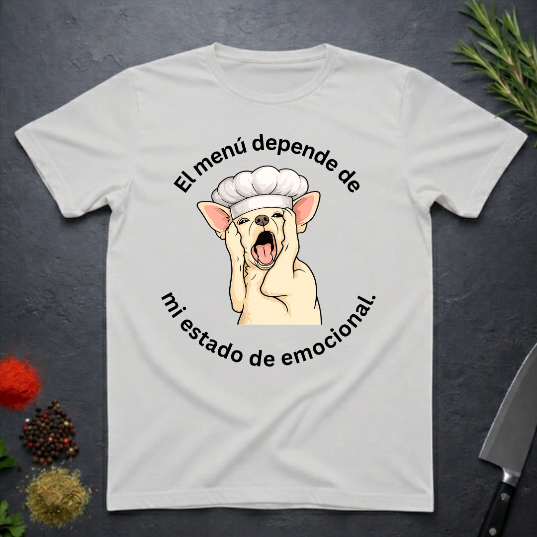 Menu and My Mood graphic tee in Ice Grey — The Bitter Palate