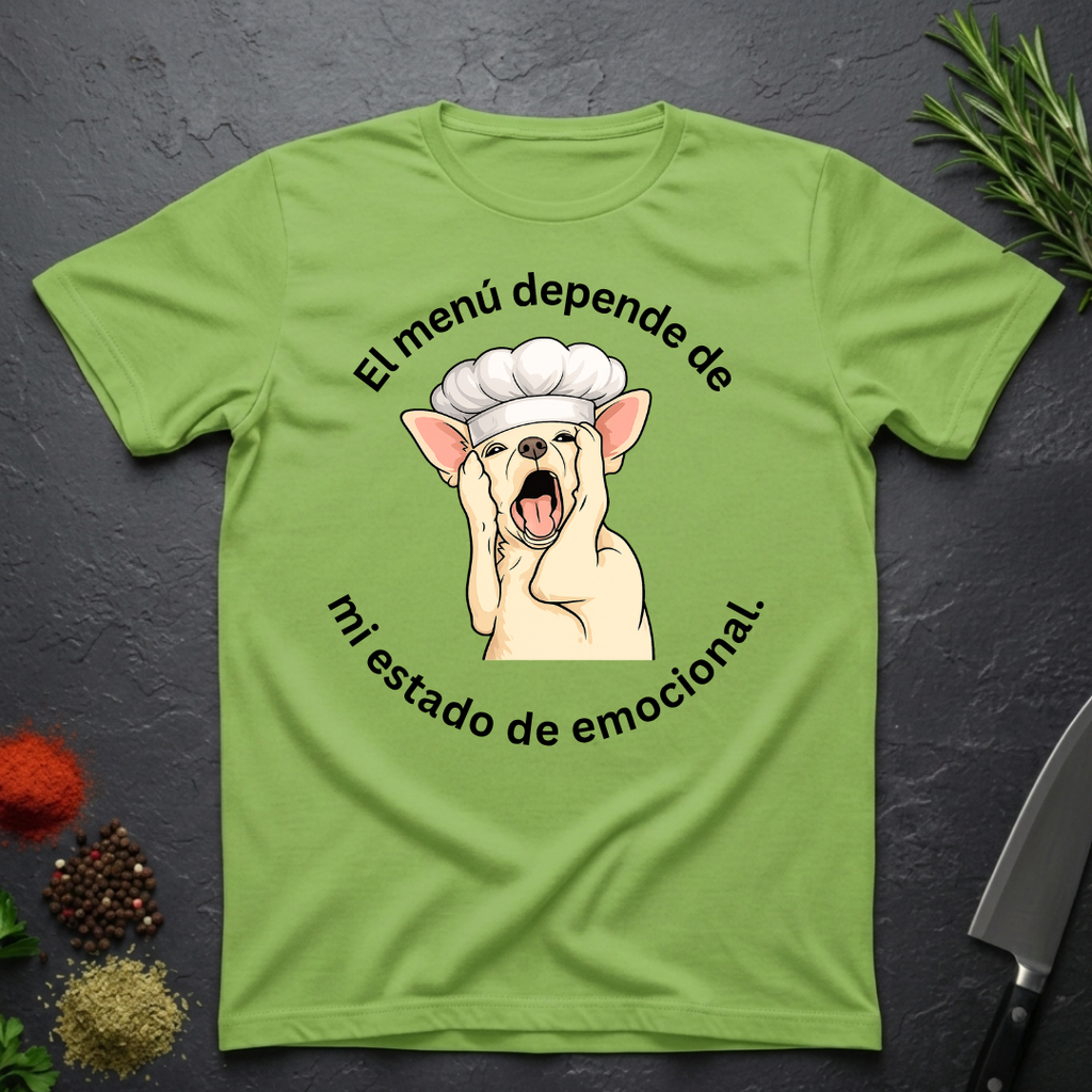 Menu and My Mood graphic tee in Lime — The Bitter Palate