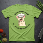 Menu and My Mood graphic tee in Lime — The Bitter Palate