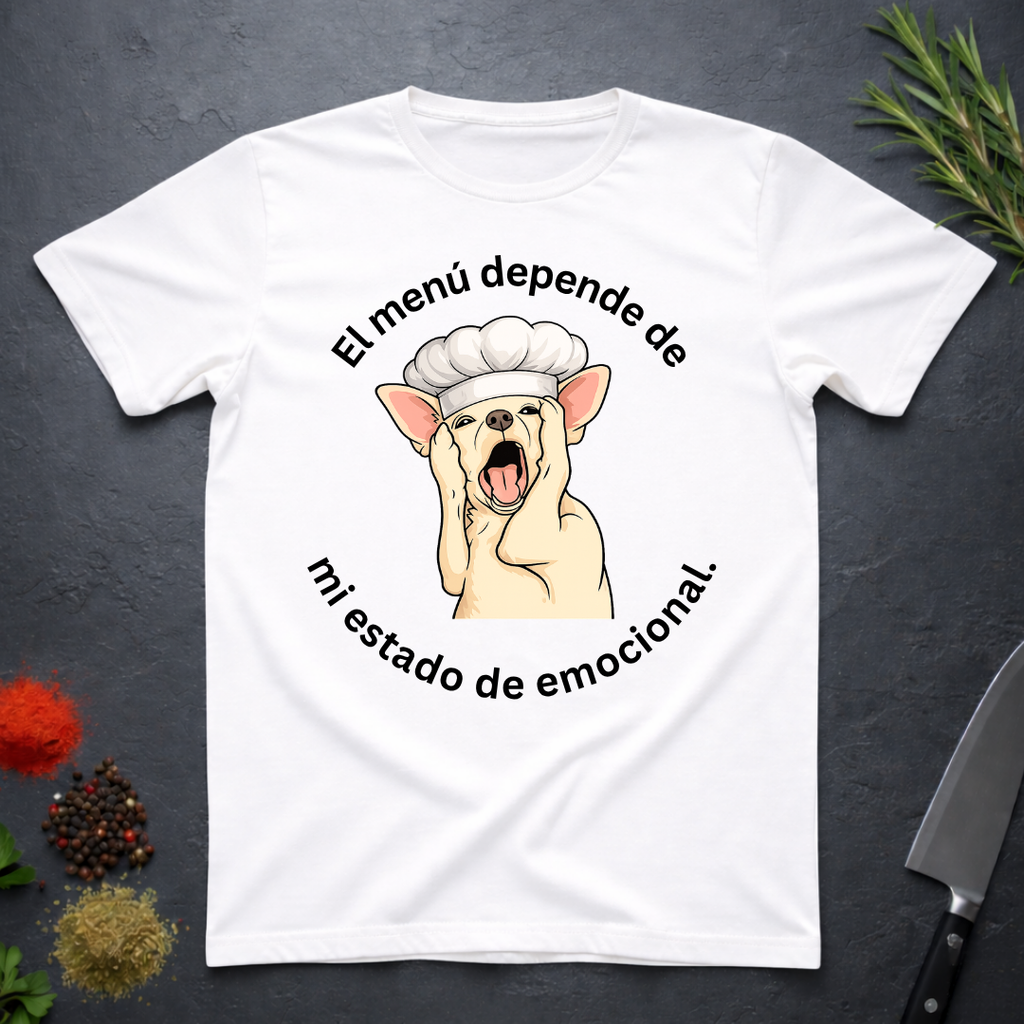 Menu and My Mood graphic tee in White — The Bitter Palate
